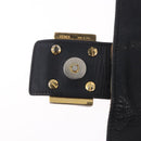 FENDI Mamma Baguette Shoulder Bag Harako leather Beige Black Auth 198478A-17
