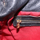FENDI Mamma Baguette Shoulder Bag Harako leather Beige Black Auth 198478A-24