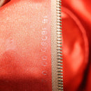 FENDI Mamma Baguette Shoulder Bag Knitted Fabrics Orange Gold Auth 198479SAM-11