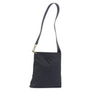 GUCCI GG Canvas Shoulder Bag Black Gold Tone 91761 Auth 198480A-1