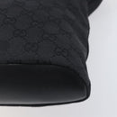 GUCCI GG Canvas Shoulder Bag Black Gold Tone 91761 Auth 198480A-15