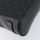 GUCCI GG Canvas Shoulder Bag Black Gold Tone 91761 Auth 198480A-16