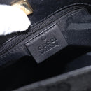 GUCCI GG Canvas Shoulder Bag Black Gold Tone 91761 Auth 198480A-17