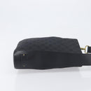GUCCI GG Canvas Shoulder Bag Black Gold Tone 91761 Auth 198480A-3