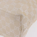 GUCCI GG Canvas Hand Bag Beige Silver 002 1080 Auth 198481-14
