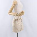GUCCI GG Canvas Hand Bag Beige Silver 002 1080 Auth 198481-24