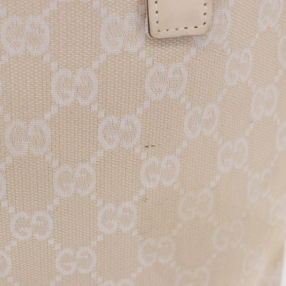 GUCCI GG Canvas Hand Bag Beige Silver 002 1080 Auth 198481
