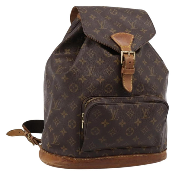 LOUIS VUITTON Monogram Montsouris GM Backpack M51135 LV Auth 198482