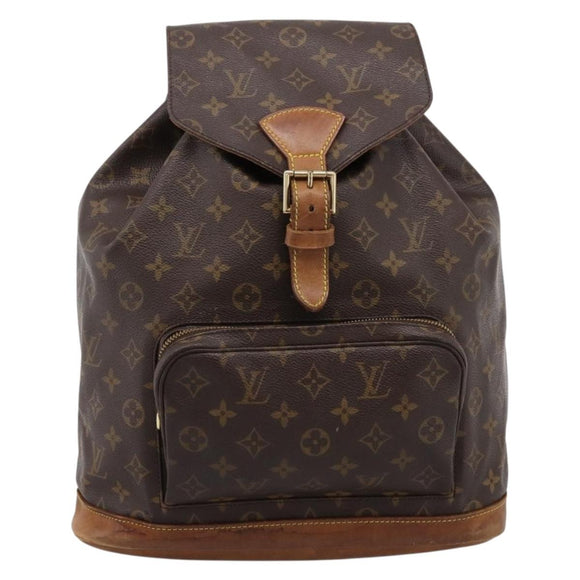 LOUIS VUITTON Monogram Montsouris GM Backpack M51135 LV Auth 198482