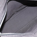 HERMES Her Line PM Hand Bag Canvas Gray Silver Auth 198484A-15