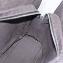 HERMES Her Line PM Hand Bag Canvas Gray Silver Auth 198484A-16