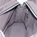HERMES Her Line PM Hand Bag Canvas Gray Silver Auth 198484A-17