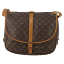 LOUIS VUITTON Monogram Saumur 35 Shoulder Bag M42254 LV Auth 198486-2