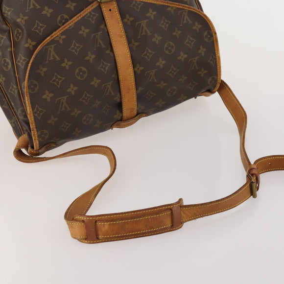 LOUIS VUITTON Monogram Saumur 35 Shoulder Bag M42254 LV Auth 198486