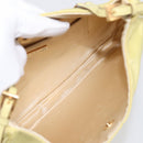 PRADA Chain Shoulder Bag Nylon Yellow Gold Tone Auth 198491A-16