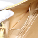 PRADA Chain Shoulder Bag Nylon Yellow Gold Tone Auth 198491A-19