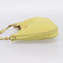 PRADA Chain Shoulder Bag Nylon Yellow Gold Tone Auth 198491A-4