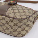 GUCCI GG Supreme Web Sherry Line Shoulder Bag PVC Beige 001 123 4002 Auth 198493-10
