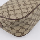 GUCCI GG Supreme Web Sherry Line Shoulder Bag PVC Beige 001 123 4002 Auth 198493-13