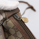 GUCCI GG Supreme Web Sherry Line Shoulder Bag PVC Beige 001 123 4002 Auth 198493-14