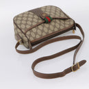 GUCCI GG Supreme Web Sherry Line Shoulder Bag PVC Beige 001 123 4002 Auth 198493-7