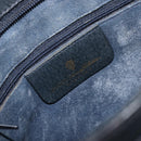 GUCCI GG Supreme Sherry Line Shoulder Bag PVC Navy Gold 904 02 035 Auth 198494-19