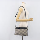 GUCCI GG Supreme Sherry Line Shoulder Bag PVC Navy Gold 904 02 035 Auth 198494-24