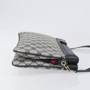 GUCCI GG Supreme Sherry Line Shoulder Bag PVC Navy Gold 904 02 035 Auth 198494-3