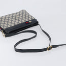 GUCCI GG Supreme Sherry Line Shoulder Bag PVC Navy Gold 904 02 035 Auth 198494-7