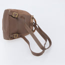 GUCCI Bamboo Backpack Suede Brown Gold Tone 003 2058 0030 Auth 198495-9