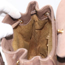 GUCCI Bamboo Backpack Suede Brown Gold Tone 003 2058 0030 Auth 198495-27