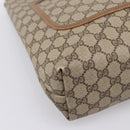 GUCCI GG Supreme Web Sherry Line Tote Bag PVC Beige Gold 39.02.003 Auth 198497-14