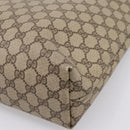 GUCCI GG Supreme Web Sherry Line Tote Bag PVC Beige Gold 39.02.003 Auth 198497-15