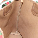 GUCCI GG Supreme Web Sherry Line Tote Bag PVC Beige Gold 39.02.003 Auth 198497-19