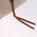 CELINE Luggage Phantom Hand Bag Canvas Beige Gold Tone Auth 198501A-17