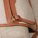 CELINE Luggage Phantom Hand Bag Canvas Beige Gold Tone Auth 198501A-20