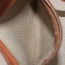 CELINE Luggage Phantom Hand Bag Canvas Beige Gold Tone Auth 198501A-21