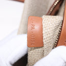 CELINE Luggage Phantom Hand Bag Canvas Beige Gold Tone Auth 198501A-12