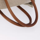 CELINE Luggage Phantom Hand Bag Canvas Beige Gold Tone Auth 198501A-8
