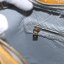 LOUIS VUITTON Monogram Vernis Houston Hand Bag Gris M91053 LV Auth 198502-25