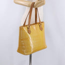 LOUIS VUITTON Monogram Vernis Houston Hand Bag Gris M91053 LV Auth 198502-28