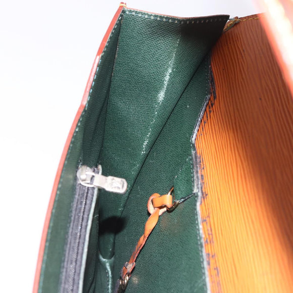 LOUIS VUITTON Epi Porte Documents Bandouliere Zipangu Gold M54468 LV Auth 198503
