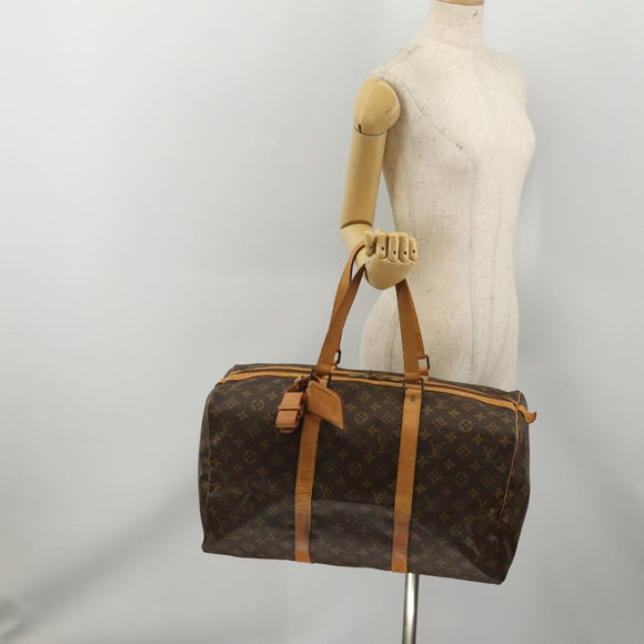 LOUIS VUITTON Monogram Sac Souple 45 Boston Bag M41624 LV Auth 198506A