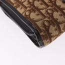 Christian Dior Trotter Canvas Shoulder Bag Beige Gold Tone Auth 198508-16