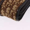 Christian Dior Trotter Canvas Shoulder Bag Beige Gold Tone Auth 198508-9