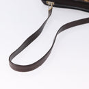 Christian Dior Trotter Canvas Shoulder Bag Beige Gold Tone Auth 198508-7
