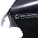 CELINE Horse Carriage Shoulder Bag Leather Black Gold Tone Auth 198510-22