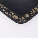 Christian Dior Trotter Canvas Shoulder Bag Navy Gold Tone Auth 198511A-9