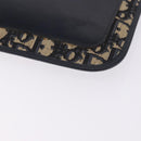Christian Dior Trotter Canvas Shoulder Bag Navy Gold Tone Auth 198511A-14