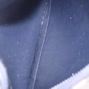 Christian Dior Trotter Canvas Shoulder Bag Navy Gold Tone Auth 198511A-11